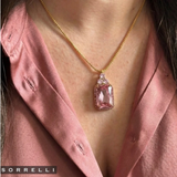 SORRELLI Viretta Embellished Pendant Necklace in Panama Rose