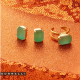 Sorrelli Emerald Cocktail Ring in Mint Delite