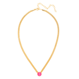 Sorrelli Rowan Pendant Necklace in Electric Pink