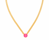 Sorrelli Rowan Pendant Necklace in Electric Pink
