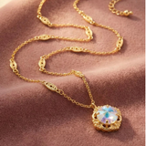 Sorrelli Lori Pendant Necklace in Light Rose AB