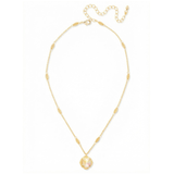 Sorrelli Lori Pendant Necklace in Light Rose AB
