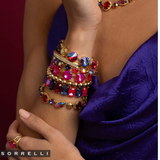 SORRELLI Clementine Tennis Bracelet in Red Velvet