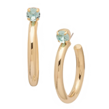 SORRELLI Keeley Studded Hoop Earrings, Aqua
