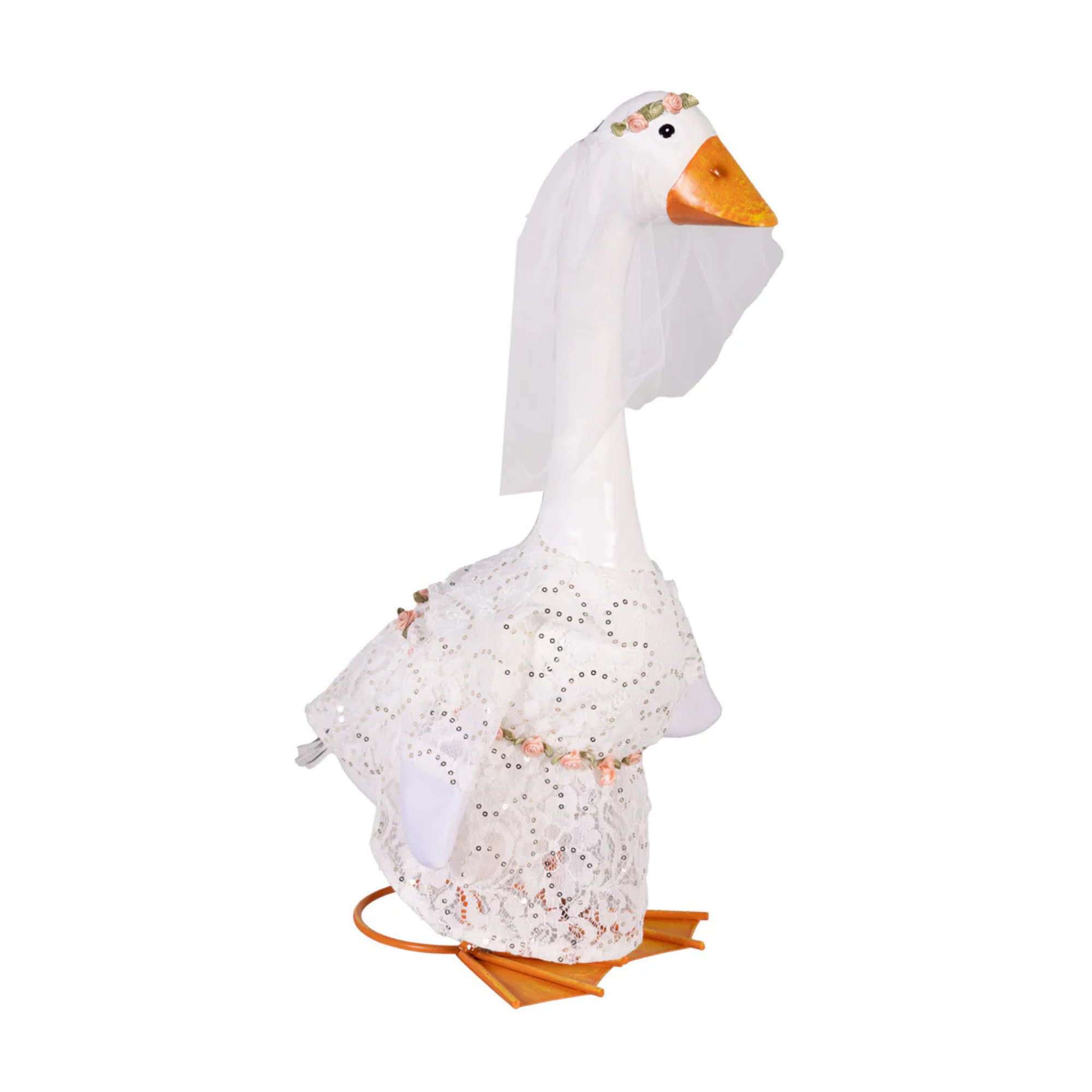 dress up goose Evergreen Porch Goose Bride Outfit