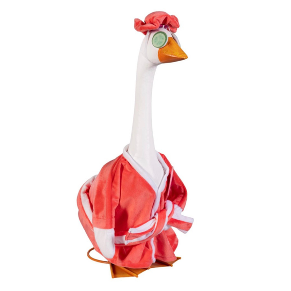 dress up goose Giddy's Porch Goose Outfit, Relaxation Time – MeLinda's Fine Gifts