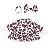 Giddy’s Porch Goose Outfit,Cow Print Gown