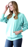 Zenana French Terry Pullover with Pockets, Assorted Colors