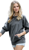 Zenana French Terry Pullover with Pockets, Assorted Colors