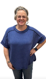 Zenana Corded Cuffed Sleeve Top, Assorted Colors