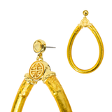 BuDhaGirl, Gold, All Weather Earrings