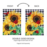 ‘Sunflower Ladybugs’ Burlap Decorative Flag