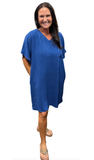 Zenana T-Shirt Pocket Dress, Assorted Colors