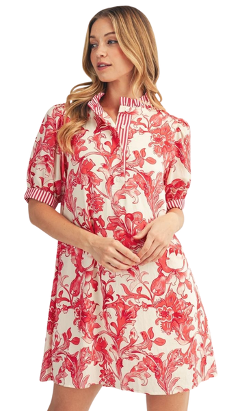 jodifl dress Puff Sleeve V-Neck Midi 4 Waist Eyre