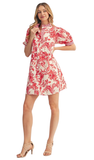 JODIFL Tropical Floral Dress in Red