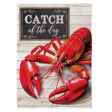 ‘Lobster Catch Suede’ Suede Decorative Flag