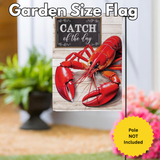 ‘Lobster Catch Suede’ Suede Decorative Flag