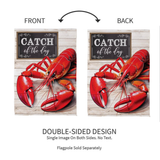‘Lobster Catch Suede’ Suede Decorative Flag