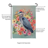‘Tropical Heron’ Suede Decorative Flag