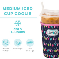 Swig “Tacky Lights” Medium Iced Cup Coolie