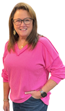Heimish Long Puff Sleeve Urban Ribbed Top, Assorted Colors