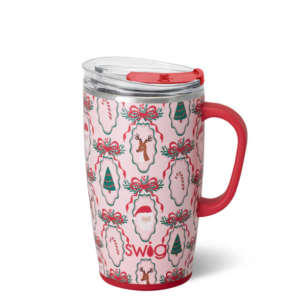 Swig "Christmas Cameos" 18oz Travel Mug