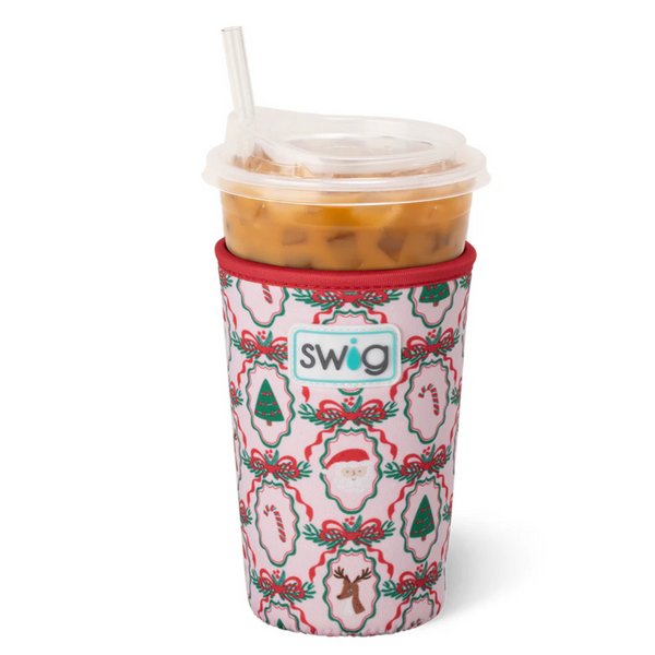 Swig “Christmas Cameos” Medium Iced Cup Coolie