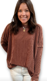 Heimish Long Sleeve Urban Ribbed Top, Assorted Colors