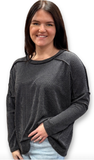 Heimish Long Sleeve Urban Ribbed Top, Assorted Colors