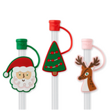 Swig “Christmas Cameos” Mega Mug Straw Topper Set