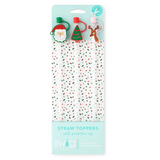Swig “Christmas Cameos” Mega Mug Straw Topper Set