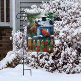 ‘Snow Day Cardinals’ Decorative Flag