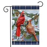 ‘Wintertime Cardinals’ Decorative Flag