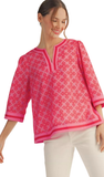 JODIFL Medallion Print Top, Assorted Colors