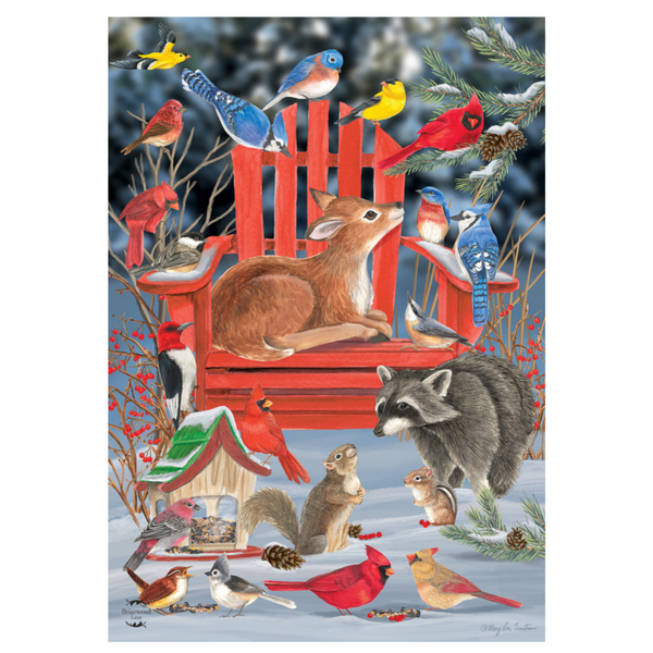 ‘SnowDay Gathering’ Decorative Flag