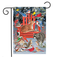 ‘SnowDay Gathering’ Decorative Flag