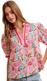 BiBi Flower Printed Woven Blouse