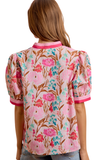 BiBi Flower Printed Woven Blouse