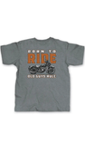 Old Guys Rule “Born To Ride” T-Shirt In Graphite Heather