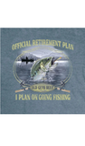 Old Guys Rule “Retirement Plan” T-Shirt In Heather Indigo