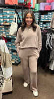 ZENANA Slub Pant Set, Assorted Colors