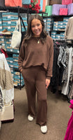 ZENANA Slub Pant Set, Assorted Colors