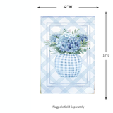‘Blue Floral Vase’ Decorative Flag