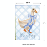 ‘Blue Bow Goose’ Decorative Flag