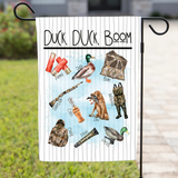 ‘DUCK DUCK BOOM’ Decorative Flag