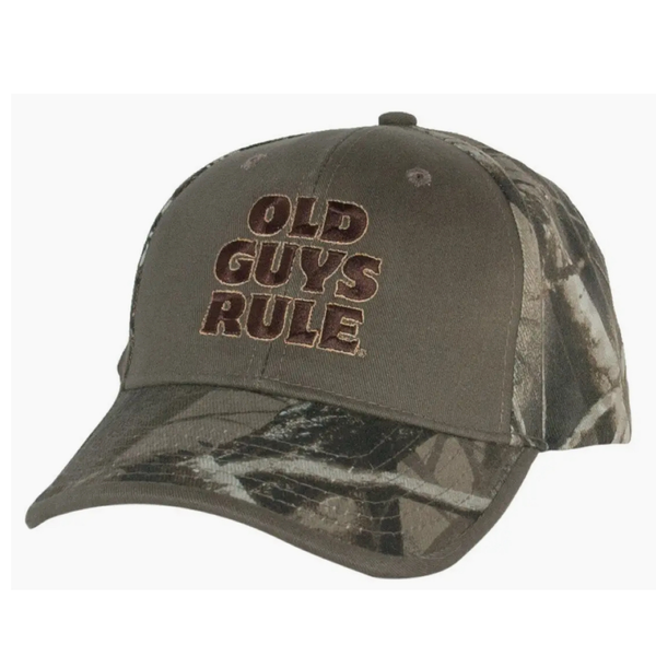Old Guys Rule Camo Baseball Cap