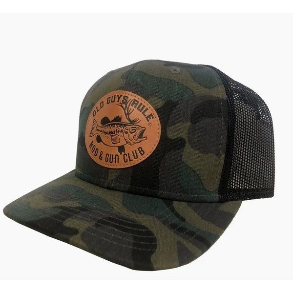 Old Guys Rule Camo Trucker Hat