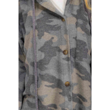 7th RAY Brushed Camo Hooded Shacket