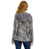 7th RAY Brushed Camo Hooded Shacket