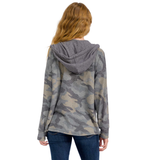 7th RAY Brushed Camo Hooded Shacket